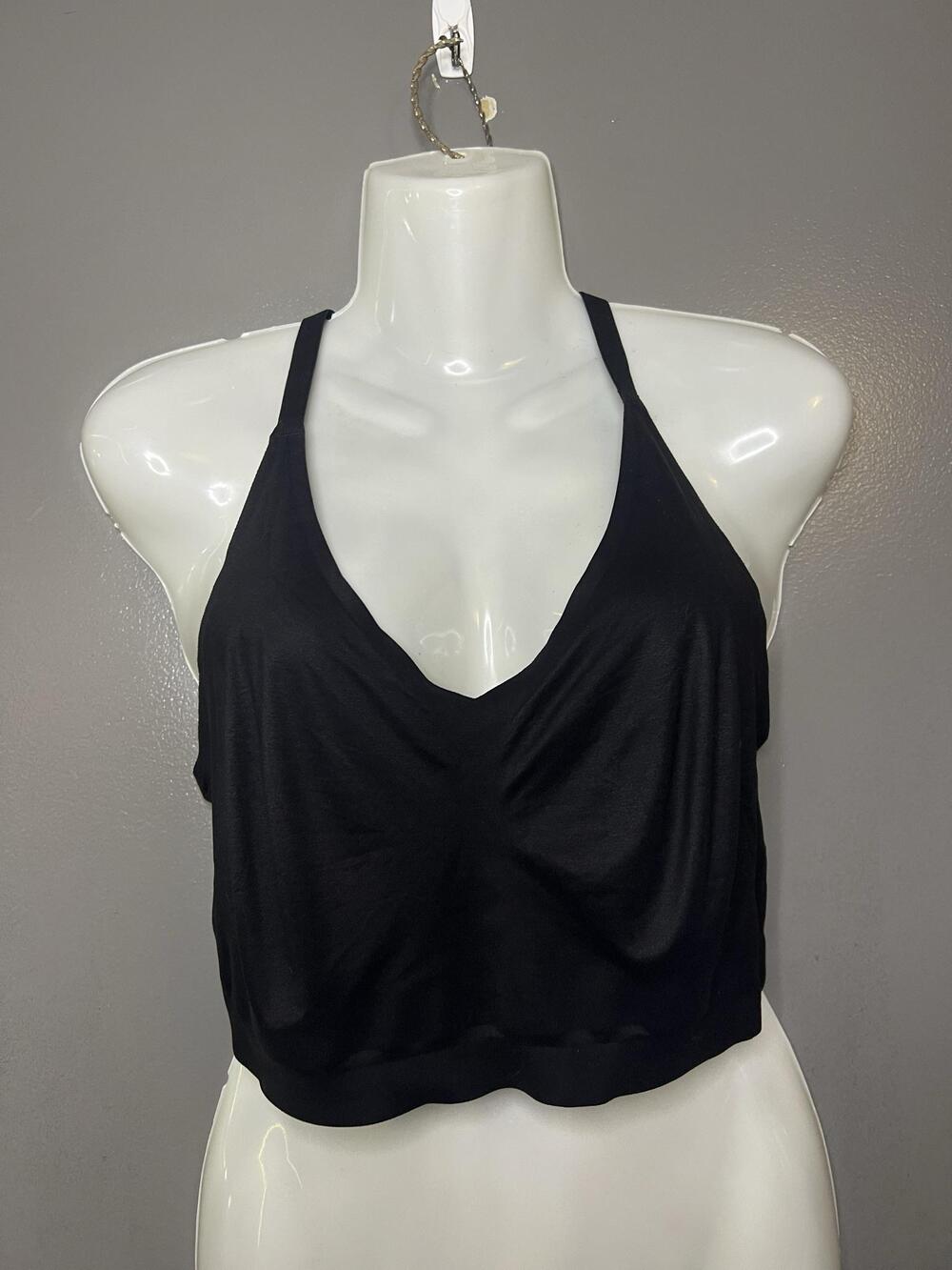 Soma Bralette Bra Womens 2XL Black Enbliss Lace Racerback Wireless Crop